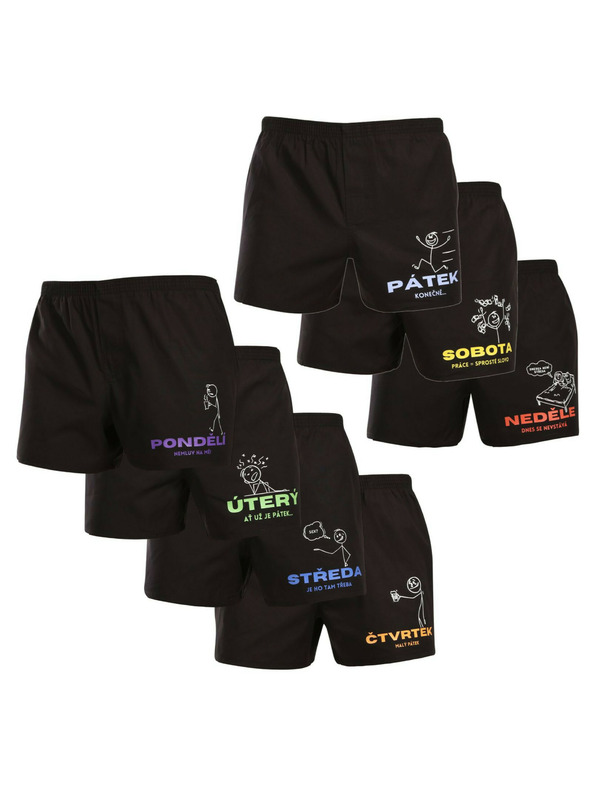 Nedeto 7er-Set - Herren-Boxershorts Nedeto Week 1
