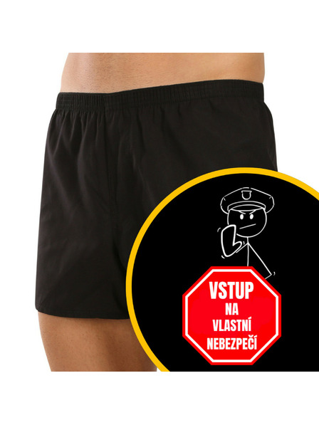 Nedeto Herren-Boxershorts Nedeto Betreten auf eigene Gefahr
