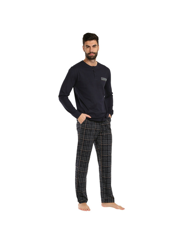 Nedeto Herren-Pyjama Nedeto mehrfarbig