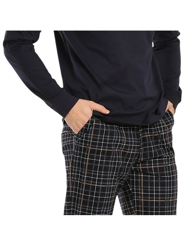 Nedeto Herren-Pyjama Nedeto mehrfarbig