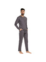 Nedeto Herren-Pyjama Nedeto grau