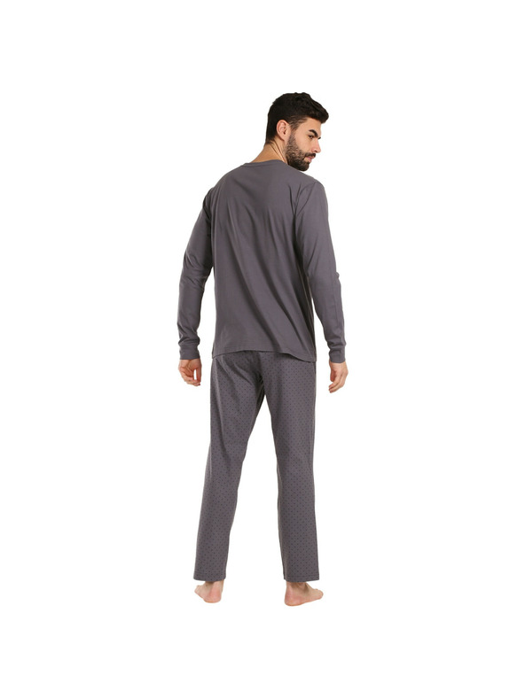 Nedeto Herren-Pyjama Nedeto grau