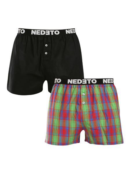 Nedeto 2er-Set - Herren-Boxershorts Nedeto mehrfarbig