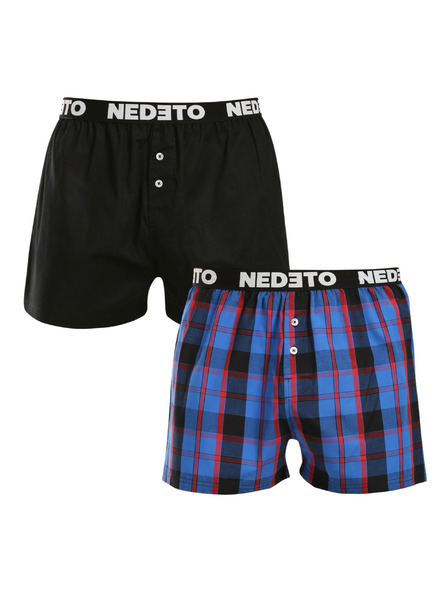 Nedeto 2er-Set - Herren-Boxershorts Nedeto mehrfarbig