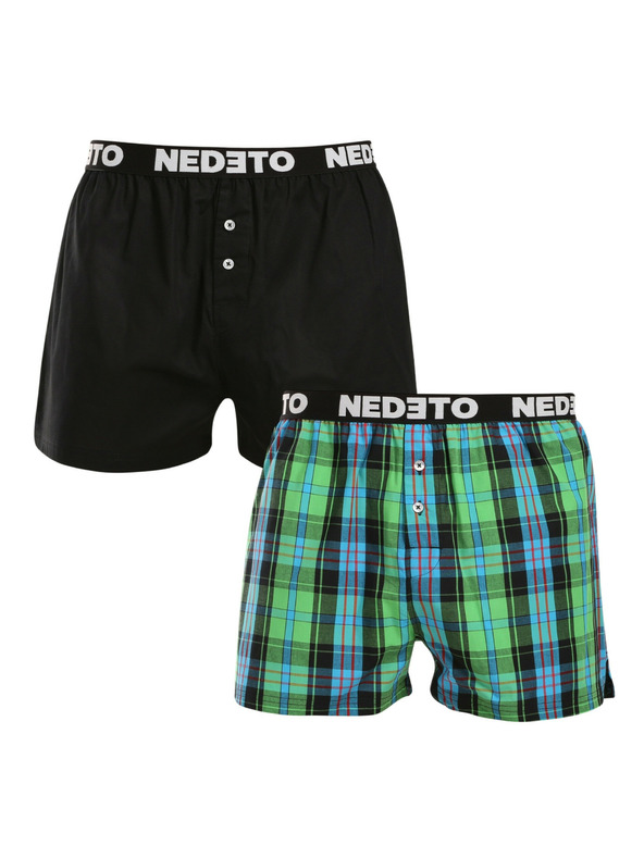 Nedeto 2er-Set - Herren-Boxershorts Nedeto mehrfarbig