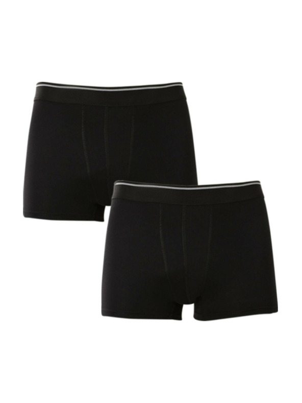Nedeto 2er-Set - Herren-Boxershorts Nedeto Basic schwarz