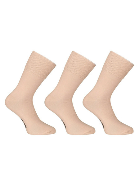 Nedeto 3er-Set - Nedeto hohe medizinische Socken beige