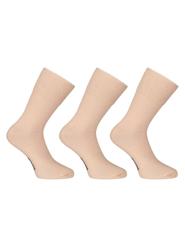Nedeto 3er-Set - Nedeto hohe medizinische Socken beige