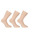 Nedeto 3er-Set - Nedeto hohe medizinische Socken beige