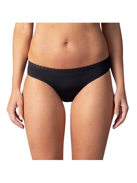 Bellinda Damen Slip mit Spitze - schwarz