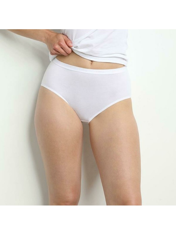 DIM Damen Baumwollslips 2 Stück - weiß