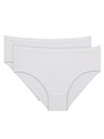 DIM Damen Baumwollslips 2 Stück - weiß