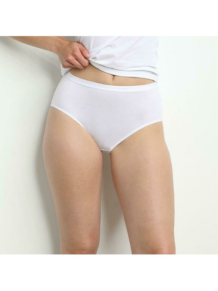 DIM Damen Baumwollslips 2 Stück - schwarz - weiß