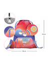 BAAGL  BAAGL 5 SET Airy Regenbogen rot: Rucksack, Federmäppchen, Beutel, Mappe, Box
