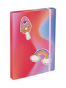 BAAGL  BAAGL 5 SET Airy Regenbogen rot: Rucksack, Federmäppchen, Beutel, Mappe, Box