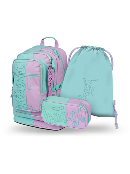 BAAGL  BAAGL SET 3 Cubic Sweet: Rucksack, Federtasche, Beutel
