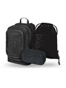 BAAGL  BAAGL SET 3 Cubic Uni schwarz: Rucksack, Federtasche, Beutel