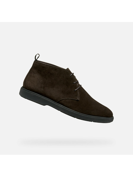 Geox Dunkelbraune Herren-Stiefeletten Geox Spherica EC17
