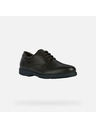 Geox Dunkelbraune Herren-Businessschuhe Geox Spherica EC11 Wide