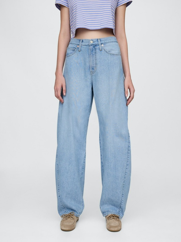 GAP Damen High-Rise Barrel Jeans UltraSoft GAP