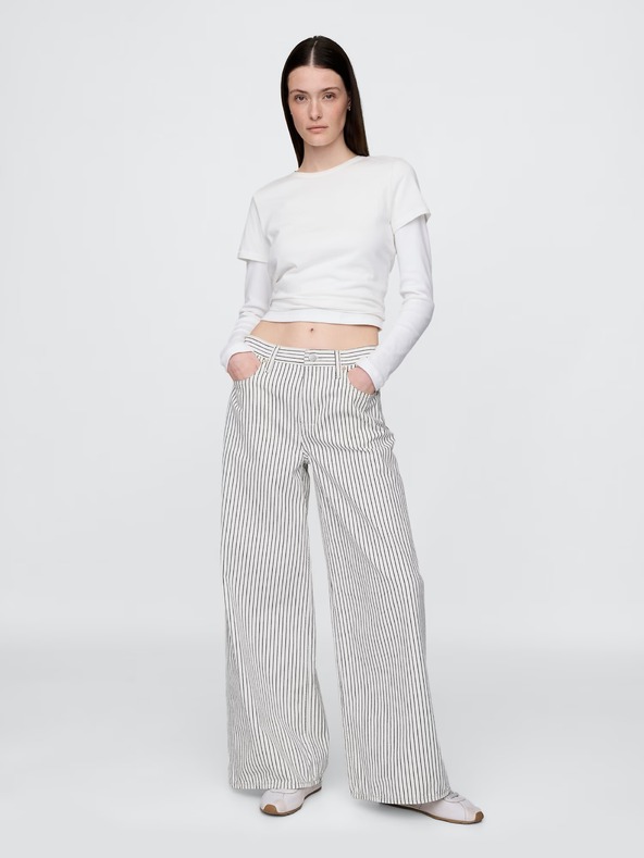 GAP Damen Jeans Stripe Baggy GAP