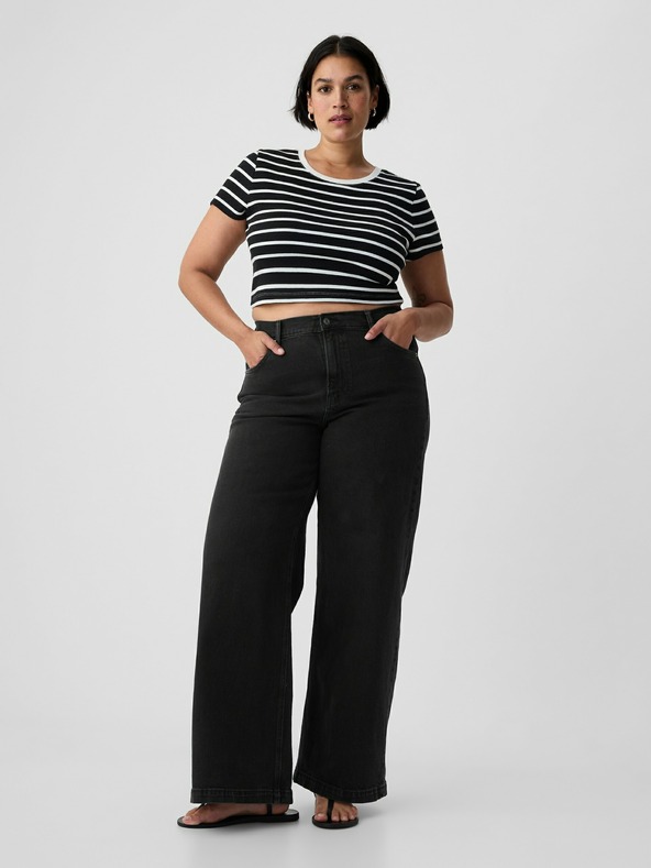 GAP High Rise Stride Wide Jeans GAP