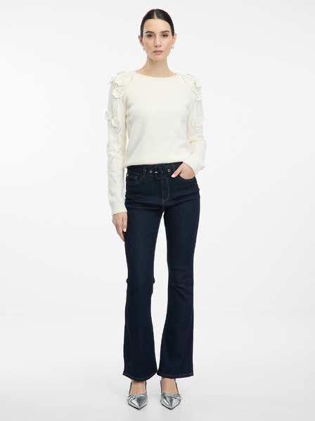 Orsay Dunkelblaue Damen-Bootcut-Jeans ORSAY