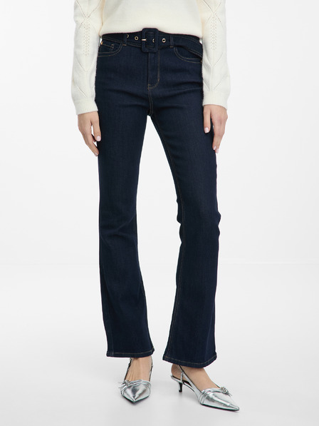Orsay Dunkelblaue Damen-Bootcut-Jeans ORSAY