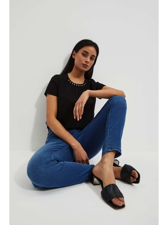 Moodo Damen Jeans Moodo – Dunkelblau