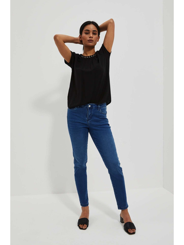 Moodo Damen Jeans Moodo – Dunkelblau