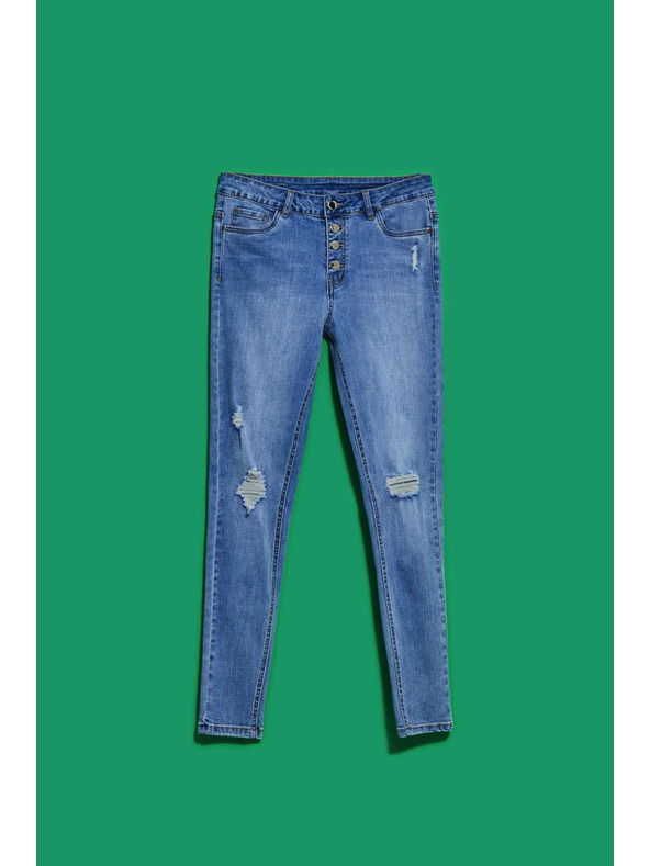 Moodo Damen Jeans Moodo – Hellblau