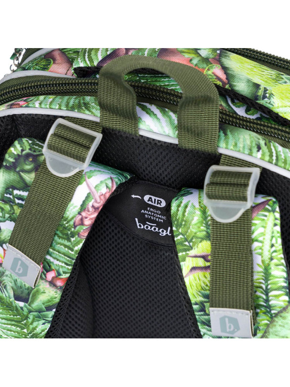 BAAGL  BAAGL 3 SET Shelly Dinosaurs: Schulranzen, Federmäppchen und Beutel