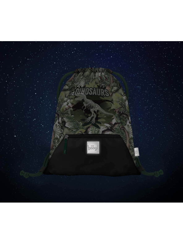 BAAGL  BAAGL 3 SET Shelly Dinosaurs: Schulranzen, Federmäppchen und Beutel
