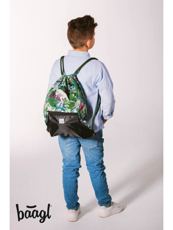 BAAGL  BAAGL 3 SET Shelly Dinosaurs: Schulranzen, Federmäppchen und Beutel