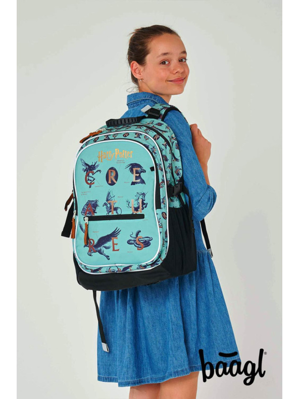 BAAGL  BAAGL 3 SET Core Harry Potter Phantastische Tierwesen: Rucksack, Federtasche, Beutel