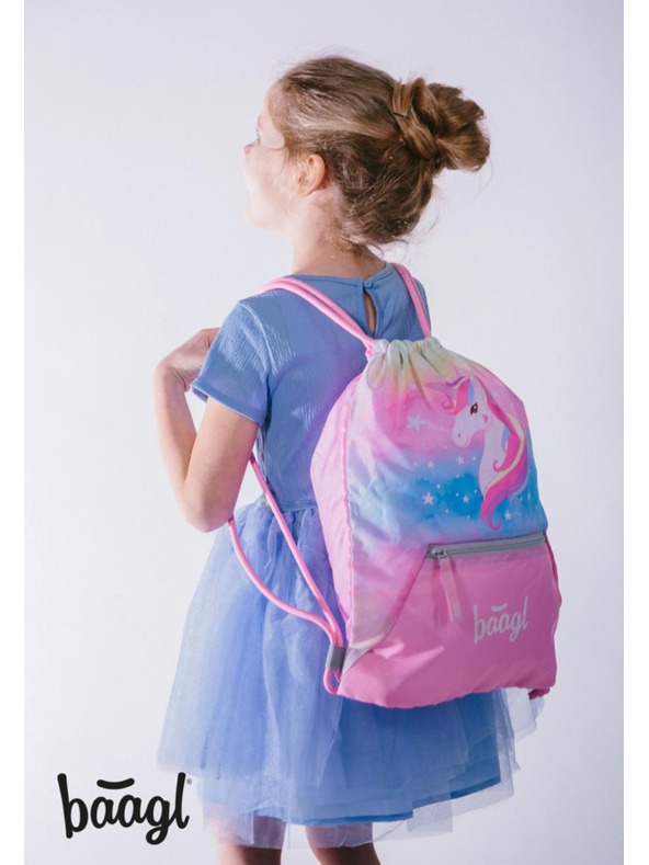 BAAGL  BAAGL Beutel mit Tasche Rainbow Unicorn