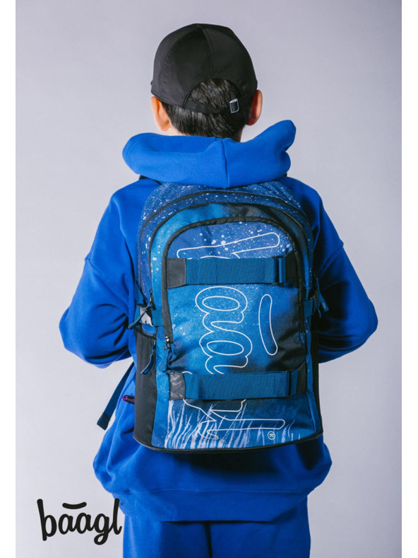 BAAGL  BAAGL 3 SET Skate Steel: Rucksack, Federmäppchen, Beutel