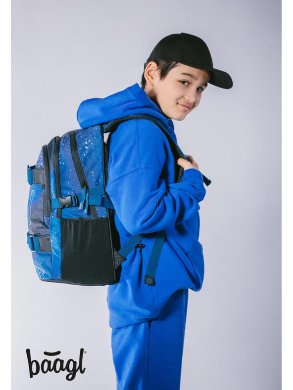 BAAGL  BAAGL 3 SET Skate Steel: Rucksack, Federmäppchen, Beutel