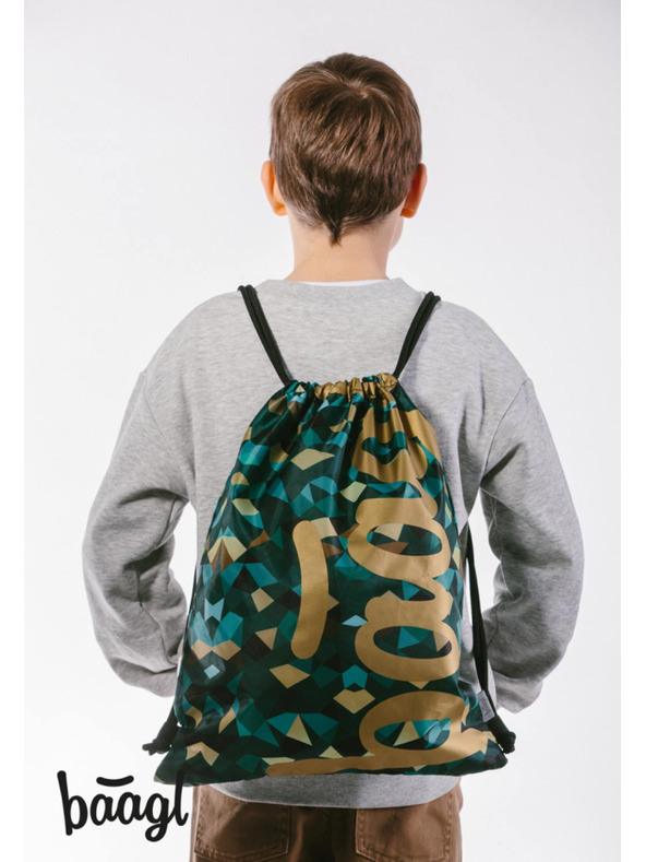 BAAGL  BAAGL 3 SET Skate Polygon: Rucksack, Federmäppchen, Beutel