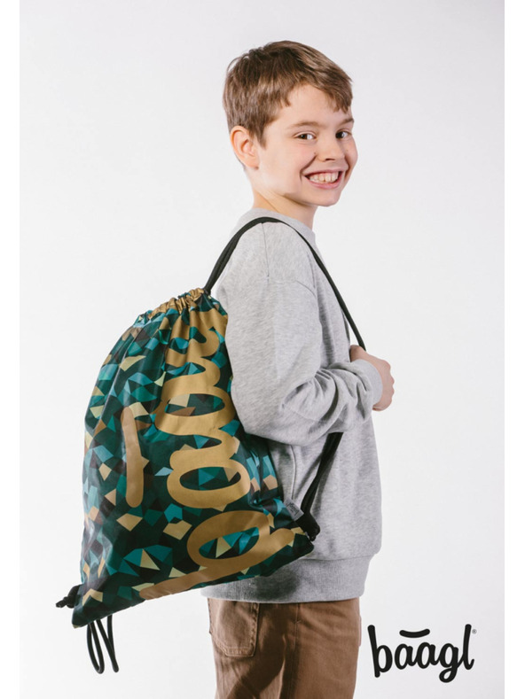 BAAGL  BAAGL 3 SET Skate Polygon: Rucksack, Federmäppchen, Beutel