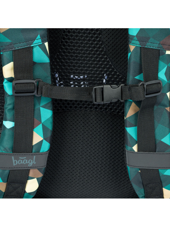 BAAGL  BAAGL 3 SET Skate Polygon: Rucksack, Federmäppchen, Beutel