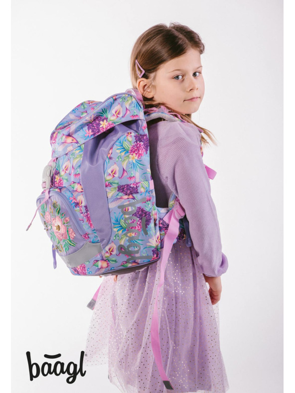 BAAGL  BAAGL 3 SET Airy Kolibri: Rucksack, Federmäppchen, Beutel