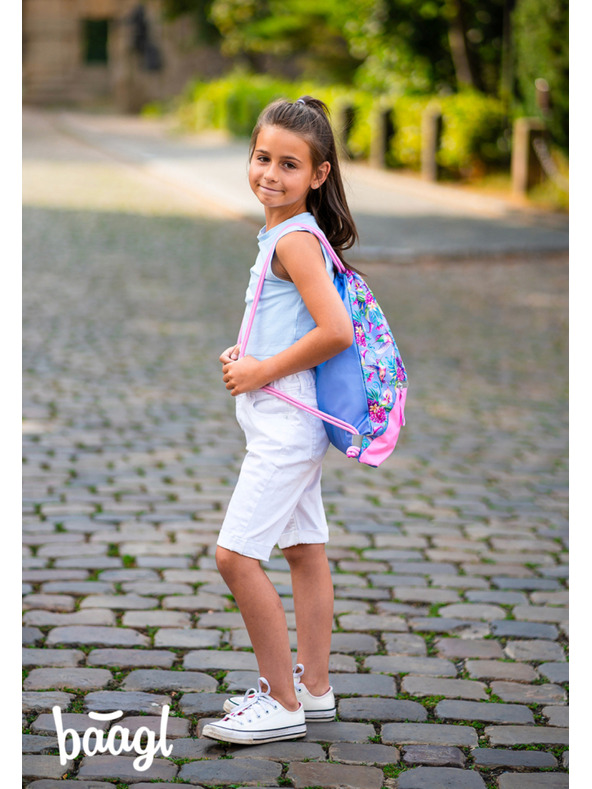 BAAGL  BAAGL 3 SET Airy Kolibri: Rucksack, Federmäppchen, Beutel