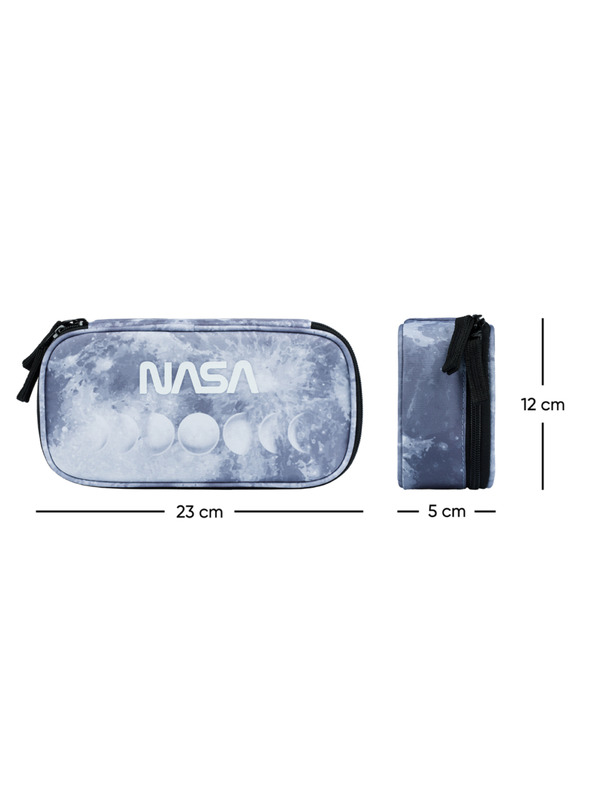 BAAGL  BAAGL 3 SET Skate NASA Grau: Rucksack, Federmäppchen, Beutel