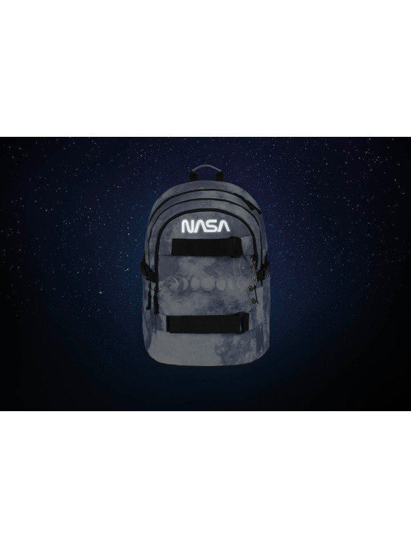 BAAGL  BAAGL 3 SET Skate NASA Grau: Rucksack, Federmäppchen, Beutel