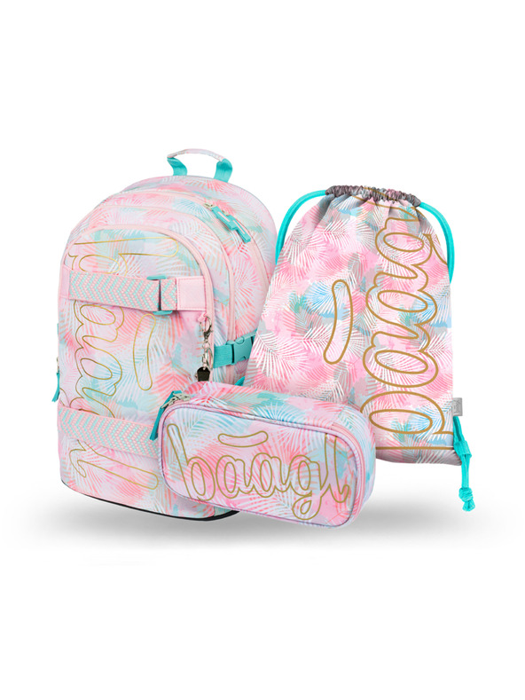 BAAGL  BAAGL 3 SET Skate Sunset: Rucksack, Federmäppchen, Beutel
