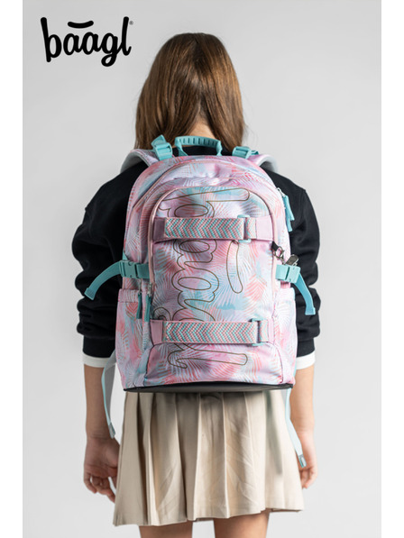 BAAGL  BAAGL 3 SET Skate Sunset: Rucksack, Federmäppchen, Beutel