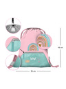BAAGL  BAAGL 5 SET Zippy Regenbogen rosa: Schulranzen, Federtasche, Beutel, Mappe, Box