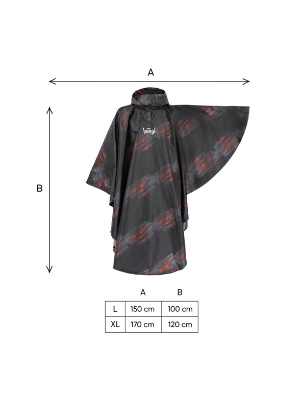 BAAGL  BAAGL Outdoor Regenponcho Lava Gr. L (150-170 cm)