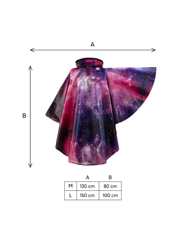 BAAGL  BAAGL Outdoor Regenponcho Galaxy Gr. M (130-150 cm)